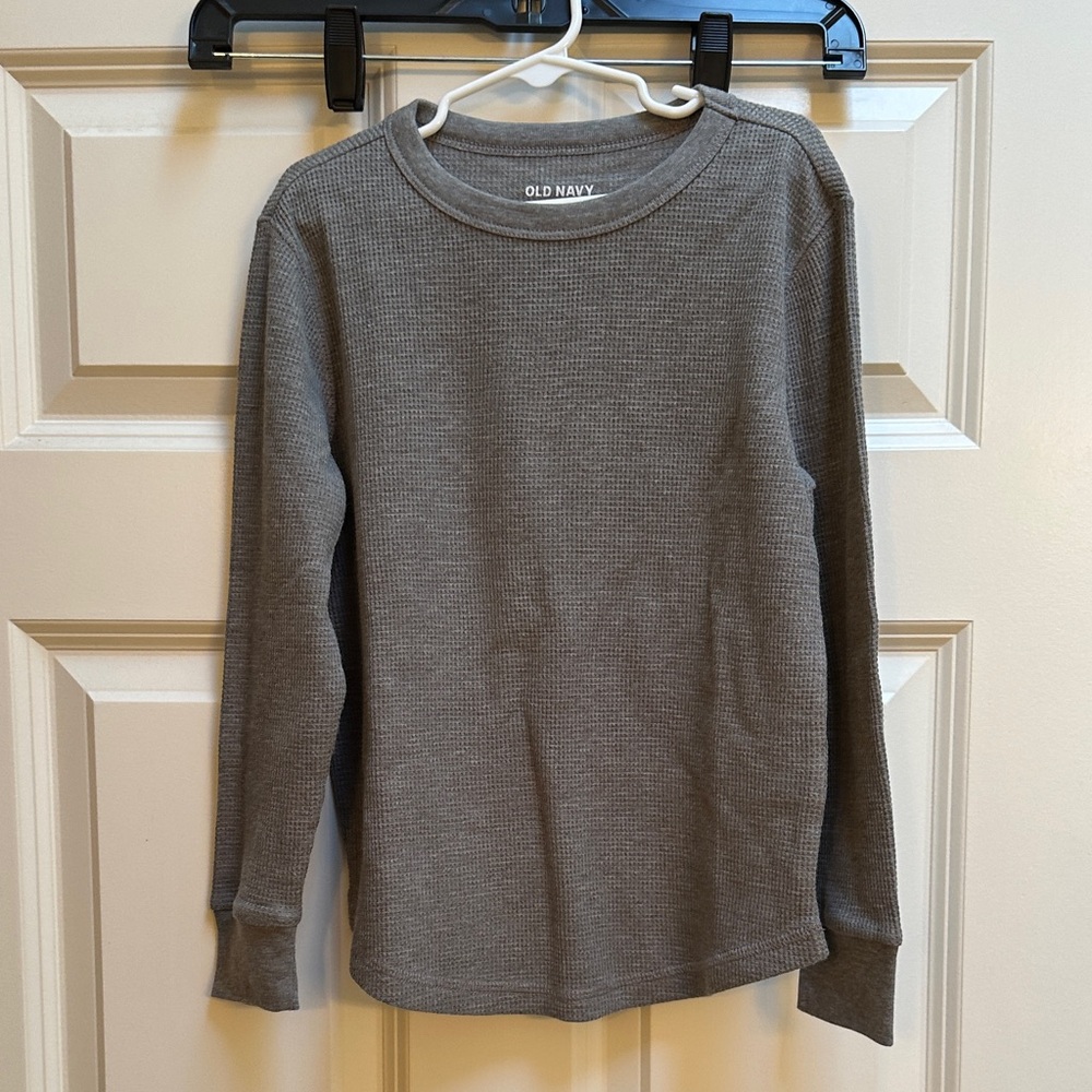 Old Navy Charcoal Thermal Long Sleeve Top